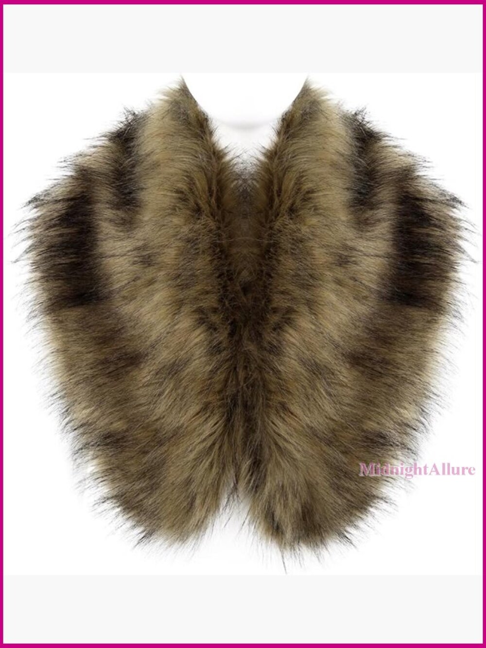 Faux Fur Shawl Winter Warmer Sleeveless Halloween Party Costume Accessory